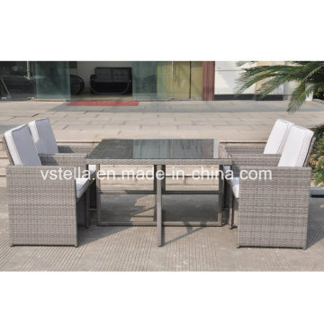 Outsunny 5 peças exterior PE Rattan Wicker assentamento sofá ao ar livre